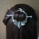 Vintage Moon Moth Hair Barrette Insect Hair Accessory