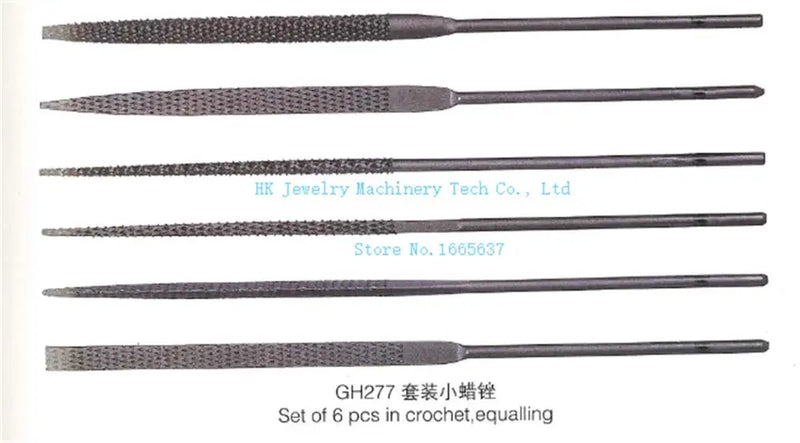 Wax Carving File Set 6pcs Wax Tool for Sterling Silver Jewelry Making