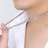 Hexagonal TongChe Flower Beads Necklace with 925 Silver Chains