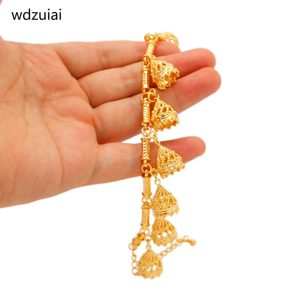 Bell Bangle High Color/Copper Hat Shape Pendant Bracelet Women Girls