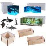 Marine Whale Cuboid Silicone Mold for Epoxy Resin Crafts