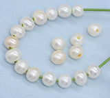 30pc 2.0mm Hole 9-10mm AA Freshwater Pearl Beads