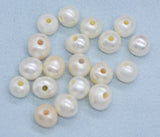 30pc 2.0mm Hole 9-10mm AA Freshwater Pearl Beads