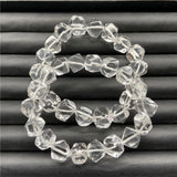 Crystal Bead Bracelet 8-10mm 7.5in Nature Beads