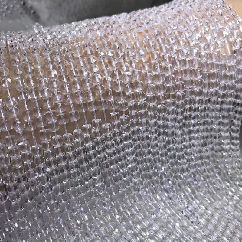 4mm Crystal Square Faceted Loose Beads for Jewelry Making
