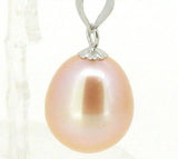11x13mm Pink Drop Akoya Pearl Pendant