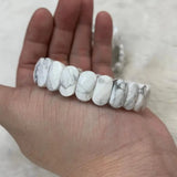 Howlite Stone Beads Bracelet Natural Gem Stone Jewelry Bangle
