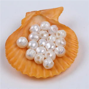 10-11mm Natural Skull Shape Carved Pearl Beads for DIY Jewelry Making