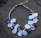 Opal Drop Faceted Bracelet 7.5in Beads Fox Man
