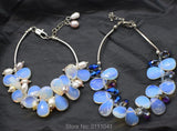 Opal Drop Faceted Bracelet 7.5in Beads Fox Man