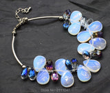 Opal Drop Faceted Bracelet 7.5in Beads Fox Man