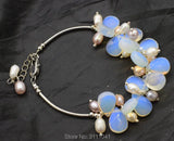 Opal Drop Faceted Bracelet 7.5in Beads Fox Man