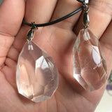 Rock Crystal Quartz Stone Pendant Natural Gemstone Pendant for Woman