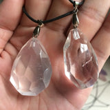 Rock Crystal Quartz Stone Pendant Natural Gemstone Pendant for Woman