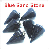3 pcs Sodalite Aventurine Malachite Gemstone Pendants for Necklaces