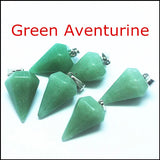 3 pcs Sodalite Aventurine Malachite Gemstone Pendants for Necklaces