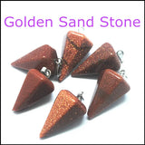 3 pcs Sodalite Aventurine Malachite Gemstone Pendants for Necklaces