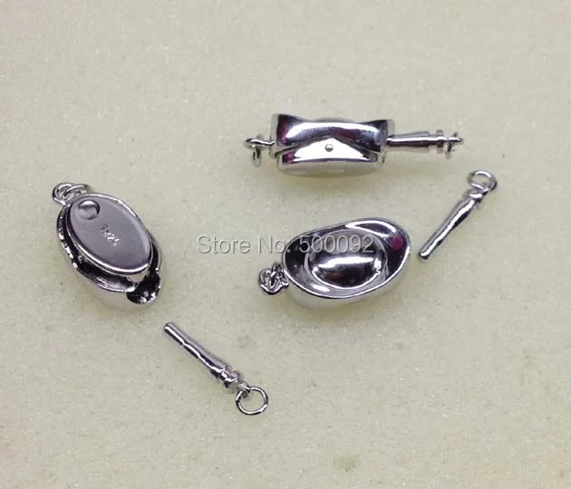 10 Pcs Silver Plated Clasp for Jewelry Making