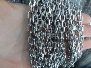 10m 2.8mm 316L Stainless Steel Cross Link Chain Finding DIY Necklace