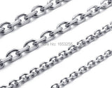 10m 2.8mm 316L Stainless Steel Cross Link Chain Finding DIY Necklace