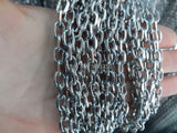 10m 2.8mm 316L Stainless Steel Cross Link Chain Finding DIY Necklace