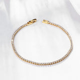 925 Silver Charm Bracelet with Crystals - Fine Jewelry Gift for Women
