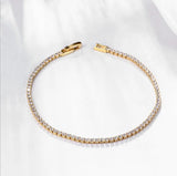 925 Silver Charm Bracelet with Crystals - Fine Jewelry Gift for Women