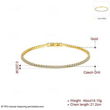 925 Silver Charm Bracelet with Crystals - Fine Jewelry Gift for Women