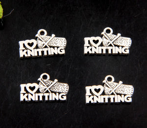 100pcs Silver Plated Letter Pendant 20x13mm