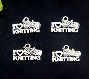 100pcs Silver Plated Letter Pendant 20x13mm