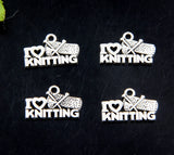 100pcs Silver Plated Letter Pendant 20x13mm