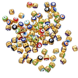 100pcs Evil Eyes Turkey Bracelet Beads for DIY Bracelet