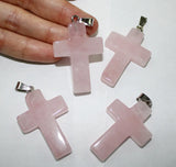 10pcs Tiger Eye Cross Pendant for Jewelry Making Necklace