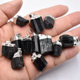 20pcs Natural Tourmaline Stone Healing Reiki Raw Chakra Pendants