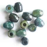 12pcs Natural Stone 16x18mm Round Big Hole Beads for DIY Bracelet Jewelry
