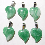 16pcs Tiger Eye Rose Quartzs Pendant Heart Shape DIY Jewelry Making