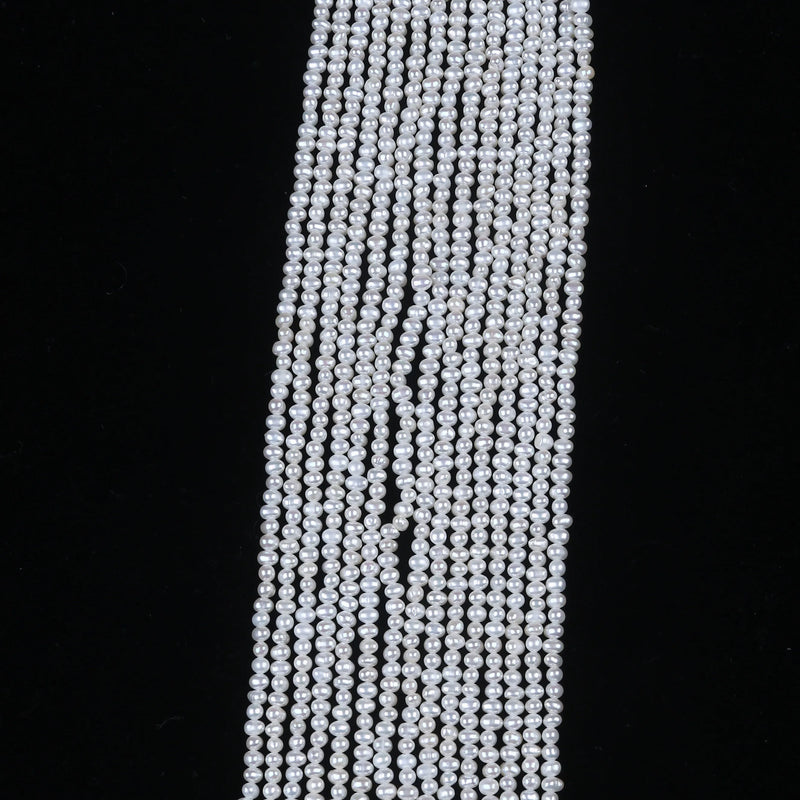 2-2.5mm AA Potato Shape Pearl Strand