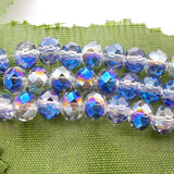 Crystal Glass Beads Plated Colors DIY Jewelry Findings - 5040 Rondelle