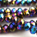 Crystal Glass Beads Plated Colors DIY Jewelry Findings - 5040 Rondelle