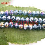 5040 Crystal Rondelle Glass Beads Basic Colour-AB -2