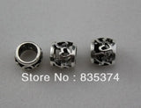 200pc Alloy Charms Beads for Bracelet Necklace DIY Jewelry 8x9mm