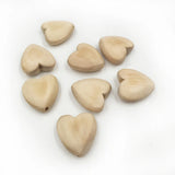 100pcs Natural Wooden Heart Beads for DIY Necklace & Bracelet Making