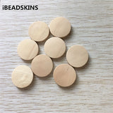 25mm 100pcs Natural Wooden Coin Beads