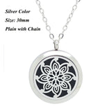 25mm 30mm Magnetic Essential Oil Diffuser Pendant Necklace