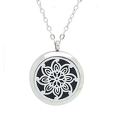 25mm 30mm Magnetic Essential Oil Diffuser Pendant Necklace