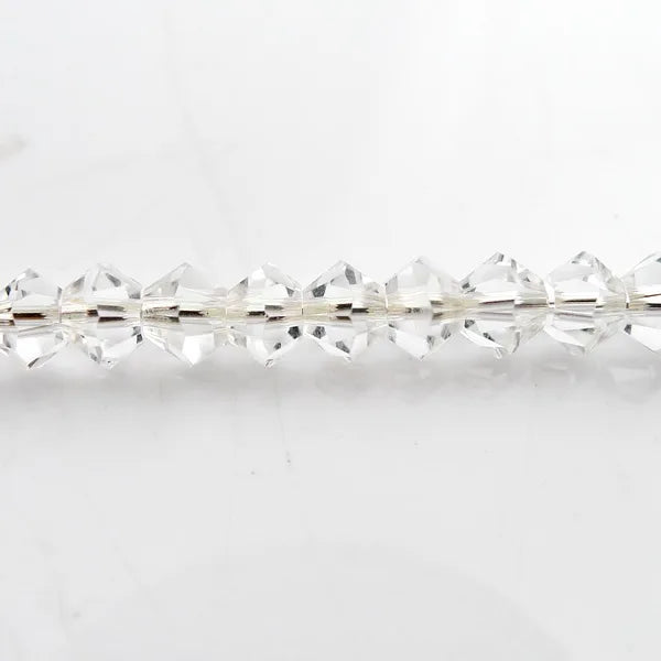 5301 Crystal Bicone Glass Beads in 3/4/5/6/8mm AA Full Size Strand