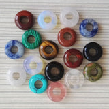 30pcs Assorted Natural Mixed Round Stone Beads 10*4mm for Jewelry Bracelet