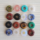 30pcs Assorted Natural Mixed Round Stone Beads 10*4mm for Jewelry Bracelet
