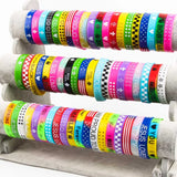 30pcs Multicolor Cross Punk Silicone Bracelet for Men Women