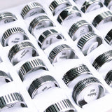 30pcs Classic Stainless Steel Ring 8MM Men's Wedding Jewelry